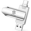 JSL JDTDC 512GB Chiavetta USB-C per iPhone 15, Backup Automatico per Foto, Video, Contatti, Flash Drive per iPhone 15, Memoria per iPhone 15, Foto Stick per iPad, Pen Drive Type-C per iPhone 15/iPad/Android/PC