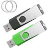 Wooolken Chiavetta USB Wooolken 64 GB 2.0, 2 Pezzi, Nero e Verde, Pen Drive per PC/Laptop/Smart TV/Auto