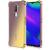 WILLIS Custodia per Oppo A9 2020, Cover Protettiva in Silicone TPU Colore Sfumato Trasparente, Custodia per Telefono Antiurto e Antigraffio