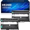 Halloya DR2400 DR-2400 Tamburo Compatibile con Brother HL-L2310D (2 pezzi)