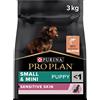 Purina Pro Plan Optiderma Small & Mini Puppy Salmone, 4 Confezioni da 3 kg