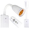 Portalampada E27 Con Telecomando QIACHIP | 433Mhz | Timer Integrato | Per Lampade A LED E Filamento