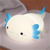FAMIDUO Luce Notturna Bambini Axolotl, Lampada Carine Regali Axolotl, Lampada per Bambini Notturna Dimmerabile In Silicone, LED Ricaricabile Luce Notturna Neonato Controllo Touch, Regalo per Neonati