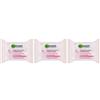 Garnier Skinactive Face Garnier Micellare pelli sensibili viso salviette, confezione da 25, (pacco da 3)