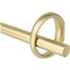 Umbra Ringlet Asta per Tende da 1 Pollice, Include 2 finali, staffe e Hardware abbinati, Acciaio Inossidabile, Oro, 1 Inches