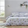 Bianca Cotton Soft Artic Poppy Green Parure Copripiumino 200x220+50x80(2) e lenzuolo con angoli 140x200 bianco