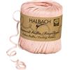 Halbach Nastro di seta a righe | larghezza 4 mm lunghezza 100 m | nastro regalo sostenibile per lottare e confezionare regali in 100% cotone | Colore: albicocca chiaro