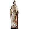 DRW Figura di San Giuda Tadeo Patron delle cause difficili e disperate in Resina Dipinta a Mano Stile Legno Chiaro 21 cm