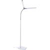 Daylight DuoPro™ Lampada da Terra LED - Doppio Paralume, 6000K, 2090 Lux, 4 Livelli di Luminosità, Braccio Flessibile, Piantana per Soggiorno, Saloni, Ciglia, Sopracciglia & Tatuaggio, Bianco