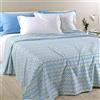Caleffi Copriletto Singolo Non Trapuntato, Optical Art, 50% Cotone 50% Poliestere, 170x260cm, Blu, 1006783