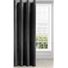 Eurofirany Melanie - Tenda in velluto, opaca, 140 x 250 cm, colore: Nero