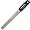 Fackelmann Grattugia lunga per formaggio, grattugia manuale per limoni, agrumi, cioccolato, scorze, lama acciaio inox, impugnatura ergonomica soft grip
