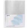 Pavo - A4 Buste Perforate/Buste Foratura 80mic, Finitura Buccia d'Arancia, 100 Pezzi, Trasparenti