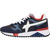 w6yz Adulto Yak-M.-Sneakers in Suede e Tessuto Tecnico-Blu, Blu-Azzurro 40
