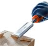 l&j Scalpello per Legno Professionale - Lama in Acciaio Temperato Ultra Affilata, Manico Ergonomico in Legno, Ideale per Intaglio, Scultura, Falegnameria, Carpenteria, Lavorazione del Legno, Set Utensili