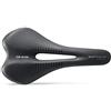 Selle Italia Sportourer by Selle Italia Q-BIK Flow - Sella per Bicicletta Morbida con Ampia Seduta Posteriore, Resistente all'acqua, Ergonomica, Adatta a Tutti i Tipi di Bici - Taglia unica L2, Nero