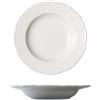 Saturnia Set di 3 Piatti Stile Inglese in Porcellana Bianca Decoro Praga (Fondo 23cm)