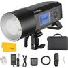 Godox AD400Pro 400W Outdoor Strobo Esterna TTL Flash Speedlite Portatile Batteria Li-ION 1 / 8000s HSS Godox 2.4G Sistema integrato 390 Tempo di Ricarica a Piena Potenza 0,01-1s 30w Lampada