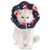Avont Collare Morbido del Cono di Recupero del Gatto, Regolabile Leggero Gattino Elizabeth Collare per Cani, Collo Donut Stop Licking Scratching Dopo Chirurgia -Popcorn(M)