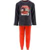 Dragon Ball Z Pigiama per Ragazzi, T-Shirt e Pantaloni Lunghi Set 2 Pezzi per Ragazzo, Pigiama in Morbido Pile Rosso Design Goten e Trunks, Pigiama Regalo per Bambino | 6 Anni | Rosso