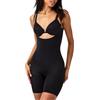 Spanx Open-bust Mid-thigh Bodysuit, Donna, Very Black, M