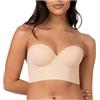 CEWIFO Reggiseno e Donna Reggiseno con Bretelle Trasparenti Reggiseno Invisibile Push Up Imbottito Completo Palestra Donna Copricapezzoli Adesivi Bralette Donna Pizzo