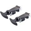 Simoni Racing BH6 Kit 2 Ganci Cofano universali - Ganci in Gomma con Chiusura a T con Staffe