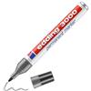edding 3000 pennarello indelebile - grigio - 1 penna - punta rotonda 1,5-3 mm - pennarelli permanenti ad asciugatura rapida - impermeabili, a prova di sbavature - per cartone, plastica, legno,