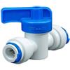 PAROAD Valvole rubinetti, rubinetto in linea/valvola di intercettazione/valvola acqua per frigorifero/congelatore/filtro acqua ad osmosi inversa/tubo dell'acqua (5/16 pollici(7,94 mm)