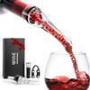 NEUTYPECHIC Aeratore Vino Senza Gocciolamento, Ossigenatore Vino Materiale Sicuro, Versatore Decanter con Tappo per Vino Sottovuoto, Scatola Regalo Squisita Decantatore Vino per Feste, Cene, Bar