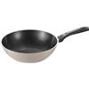 BALLARINI Ledro Wok 28 cm, Ceramica Antiaderente, Alluminio Riciclato, Induzione, Made in Italy, Beige