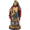 DRW Figura di Dagda Dio Celtico della saggezza, della fertilità e della magia in resina dipinta a mano 20 cm