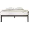 Novilla Rete Letto Matrimoniale 140x190 Struttura Letto a Doghe in Legno, Spazio di Archiviazione Sotto al Letto, Facile da Montare, Perfetto per Tutti Tipi di Letti e Materassi, Nero