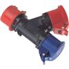 ROSI 1001994 Moltiplicatore Mobile 2 Uscite Prese Industriali 16A 3P+N+T 400V 5Poli