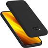 Cadorabo Custodia compatibile con Xiaomi POCO X3 NFC in LIQUID NERO - Coperchio protettivo in silicone TPU flessibile