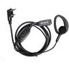 Retevis Auricolare Radio Bidirezionale con Microfono, Gancio per Orecchio a Forma di D a 2 Pin Auricolare Compatibile eSynic UV-5R BF-88E BF-888S Kenwood RetevisRT24 RT27 RT622 (1 Pacco)