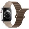 Anlinser Compatibile con Cinturino Apple Watch 49/46/45/44/42/41/40/38mm, Cinturini Magnetici Ricambio Silicone con Passante per iWatch Serie 11/10/9/8/7-1 SE (42/41/40/38,Marrone/CA)