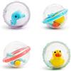 Munchkin Float and Play Bubbles Toy, Baby Bath Toy, Pack of 4, Multicolor