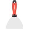 FESTA Coltello per giunti - 14 cm professionale per cartongesso con lama in acciaio inox, coltello per stucco con manici in gomma, attacco resistente, raschietto per vernice e carta da parati, applicatore