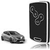 TOOMUME Cover Chiave, Guscio Chiave Carta Adatto per Renault Scenic Clio Laguna Megane Zoe Captur Duster Espace Fluence Koleos Kangoo Master, Custodia Chiavi Telecomando Copri Chiavi - Smart Key