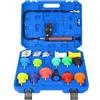 THIKPO Set di 19 Tester di Pressione del refrigerante, Kit di Prova della Pressione del Sistema di Raffreddamento del Radiatore con Spurgo e Pompa del Vuoto
