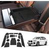 BIXUAN X3 2024 compatibile con BMW X3 G01 X4 G02 iX3 2019-2022 2023 2024 Tappetini Antiscivolo in Gomma Porta Bevande Manici Console Centrale Braccioli Cuciture Porta Scatola di immagazzinaggio