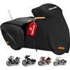 Schleuder Telo per Harley Davidson-Telo per Harley Tutte Stagioni con Cinghie Antivento Strisce Riflettenti,Telo Moto per Harley Davidson da Esterno, Telo Copri Moto per Harley Touring, Goldwing, 270X110X130CM