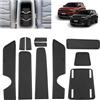 BSTW Compatibile con Jeep Avenger SUV 2023 2024 2025 2026 Tappetini Antiscivolo per Jeep Avenger EV Hybrid 4x4 4XE Tappetini in Gomma per Console Centrale, Porta Bicchieri, Scanalatura Porta (Nero)