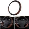 CGEAMDY Coprivolante Auto, Coprivolante in Pelle Microfibra, Copri Volante Antiscivolo Traspirante Durevole, Protezione Volante Auto per Maggior Parte Macchina Autocarri(Nero Curry)