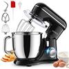 KICHOT Impastatrice Planetaria, 10 Velocità Robot da Cucina, Impastatrice da Cucina con Gancio per Impastare, Frusta Piatta, Frusta a Filo e Paraspruzzi, con 4,5L Ciotola in Acciaio Inossidabile