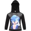 SONIC THE HEDGEHOG 2 Felpa con cappuccio da ragazzo, Nero , 6-7 Years