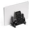 Durable Supporto per laptop VERTICAL EFFECT, in feltro con PET riciclato al 60%, con appoggi per smartphone/tablet, carbone, 508058