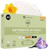 Cosmeau Detersivo Lavatrice Fogli, Bianca - Fresco di Primavera - Fino a 60 Lavaggi (30 Fogli) - Fogli Profumati Sostenibili - Senza Plastica & Perfetto Detergente da Viaggio