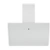 Respekta Cappa da cucina senza testa/Cappa inclinata di 80 cm/Alloggiamento in metallo con paralume in vetro bianco/Funzione di scarico e ricircolo / CH112080W / A++ / 39-61 dB